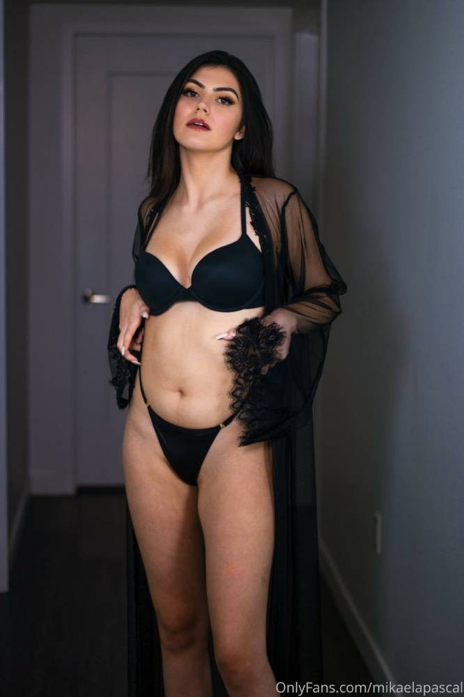 Mikaela Pascal Black Lingerie Onlyfans Set Leaked - #4