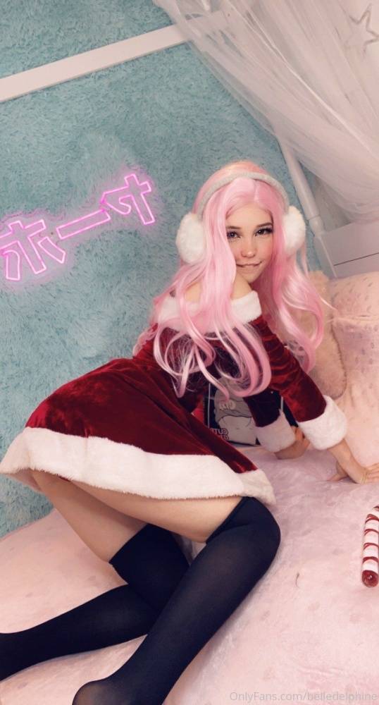 Belle Delphine Nude Christmas Costume Onlyfans Set Leaked - #5