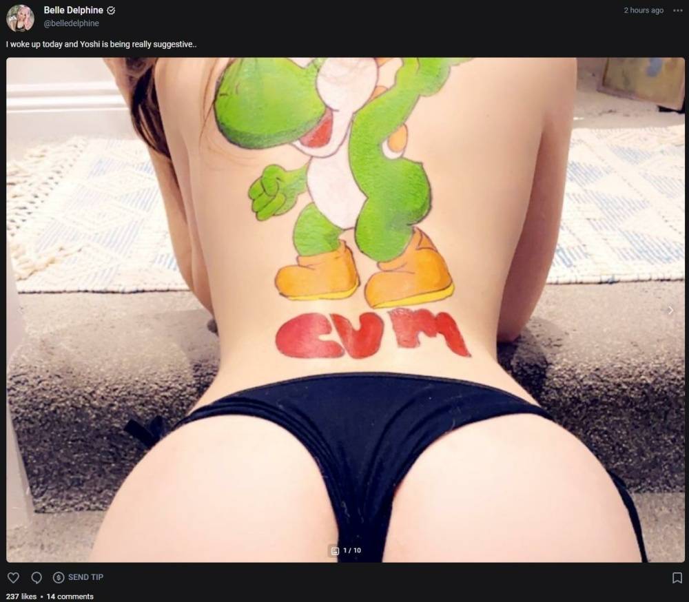 Belle Delphine Nude Yoshi Onlyfans Set Leaked - #5