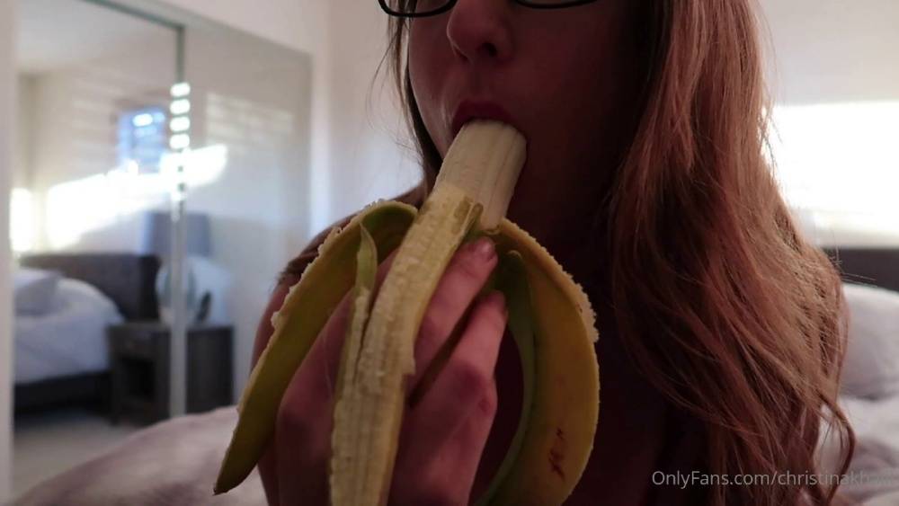 Christina Khalil Banana Deepthroat Onlyfans Video - #16