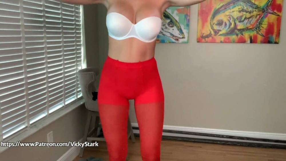 Vicky Stark Holiday Party Panty Hose Try On Video - #4