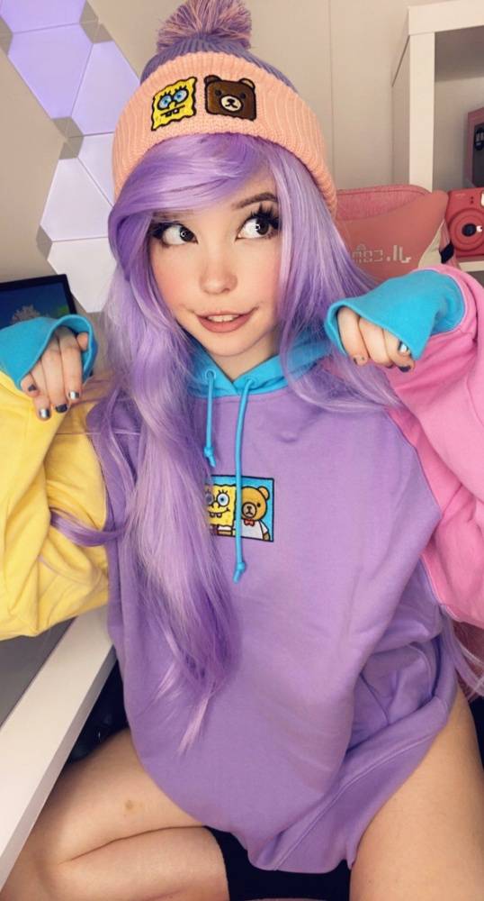 Belle Delphine Teddy Fresh Sweatshirt Onlyfans Set - #9