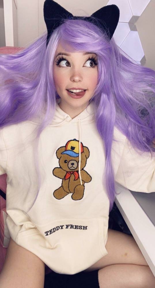 Belle Delphine Teddy Fresh Sweatshirt Onlyfans Set - #7