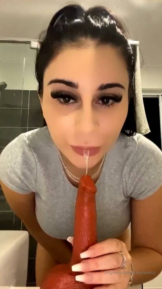 Mikaela Testa Dildo Deepthroat Onlyfans Video - #1