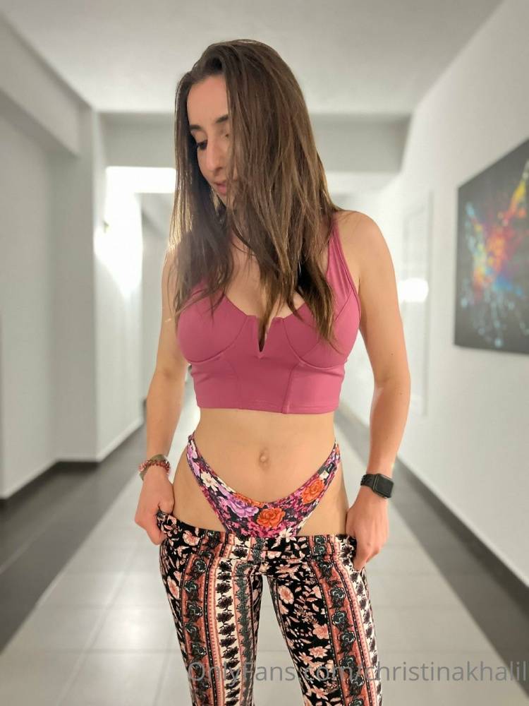 Christina Khalil Hotel Hallway Strip Onlyfans Set Leaked - #1