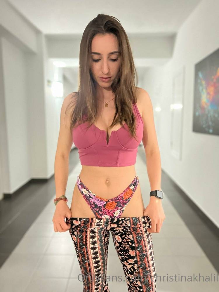 Christina Khalil Hotel Hallway Strip Onlyfans Set Leaked - #4