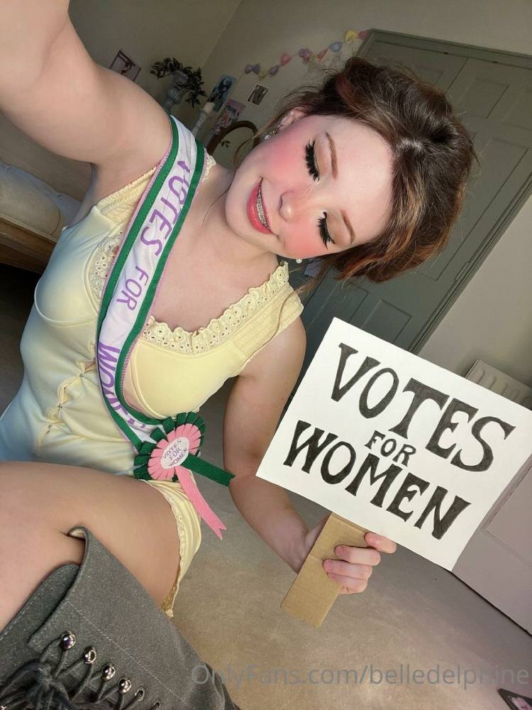 Belle Delphine Votes For Women Onlyfans Set Leaked - #25