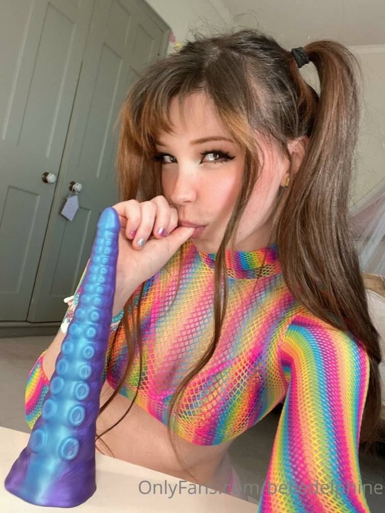 Belle Delphine Tentacle Dildo Blowjob Onlyfans Set Leaked - #2