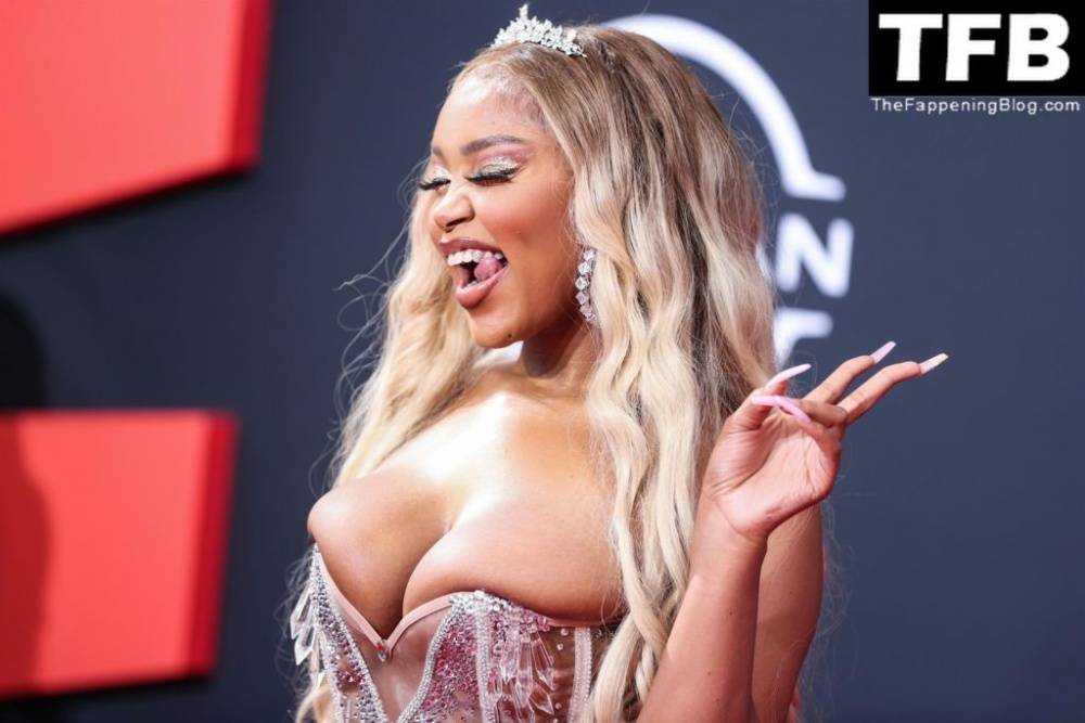 Jourdin Pauline Shows Off Her Sexy Boobs at the 2022 BET Awards in LA - #6