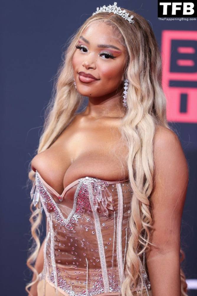 Jourdin Pauline Shows Off Her Sexy Boobs at the 2022 BET Awards in LA - #11