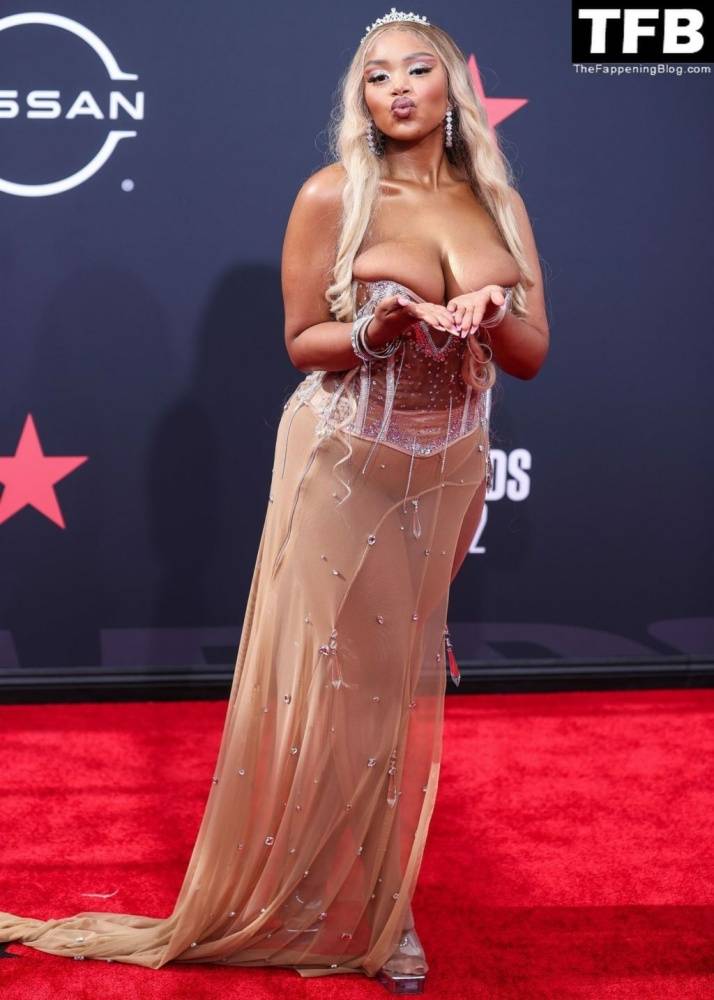 Jourdin Pauline Shows Off Her Sexy Boobs at the 2022 BET Awards in LA - #4