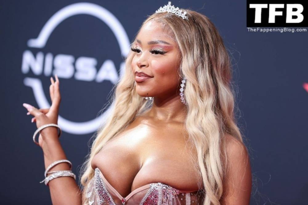 Jourdin Pauline Shows Off Her Sexy Boobs at the 2022 BET Awards in LA - #8