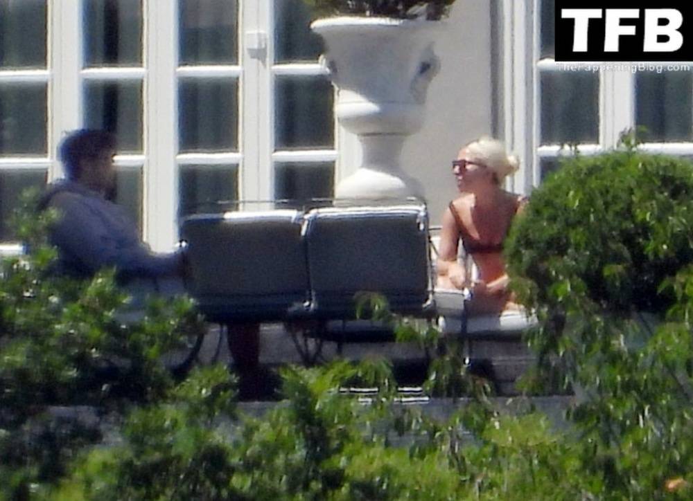 Lady Gaga Shows Off Her Bikini Body on Villa Bonomi - #25