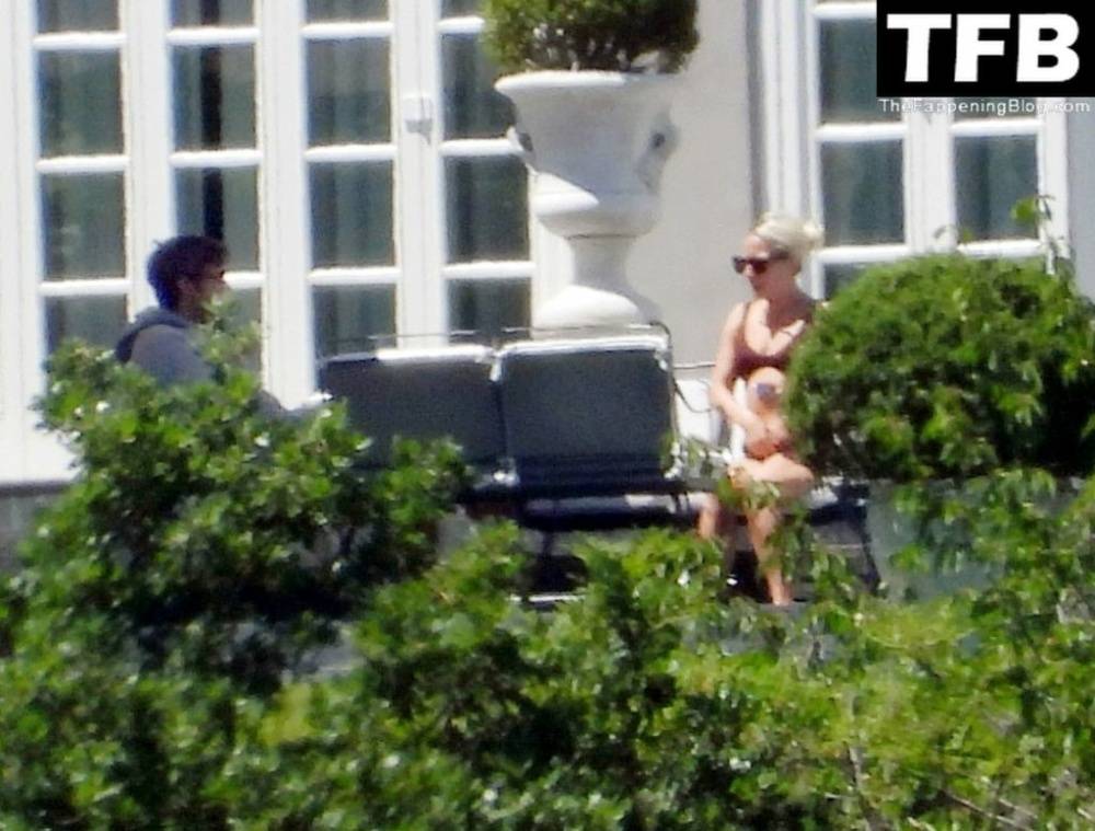 Lady Gaga Shows Off Her Bikini Body on Villa Bonomi - #13