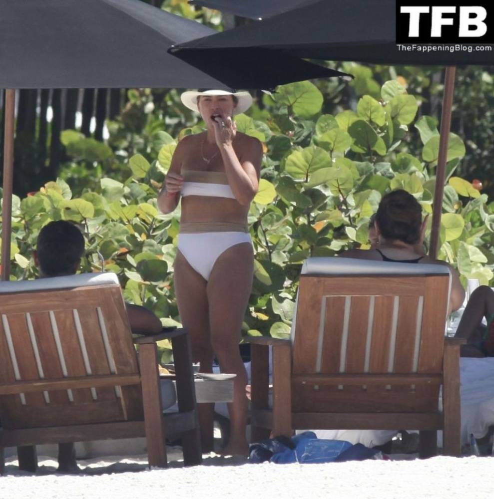 Teddi Mellencamp Looks Sexy in a White Bikini as She Hits the Beach in Mexico - #22