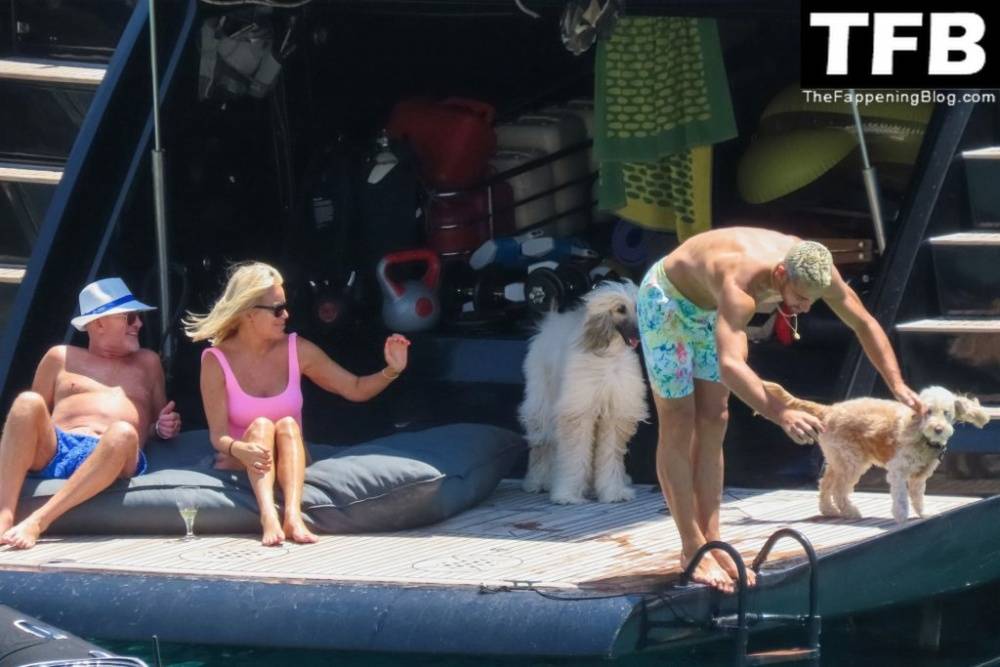 Caroline Stanbury Flaunts Her Body in a Pink Bikini on the Yacht in Greece - #22
