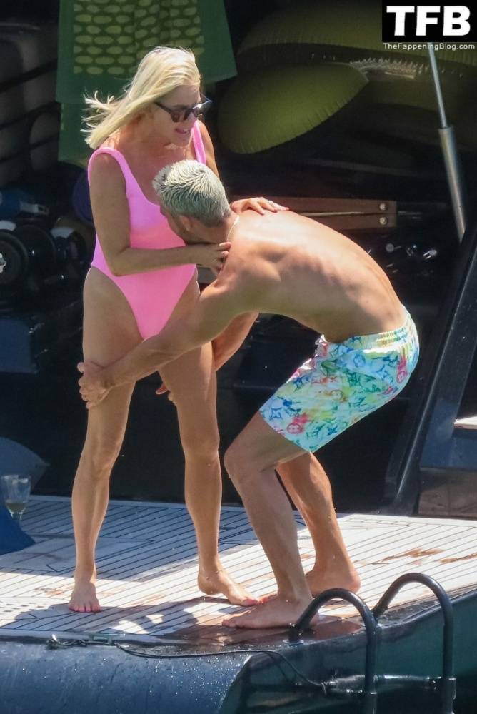 Caroline Stanbury Flaunts Her Body in a Pink Bikini on the Yacht in Greece - #23