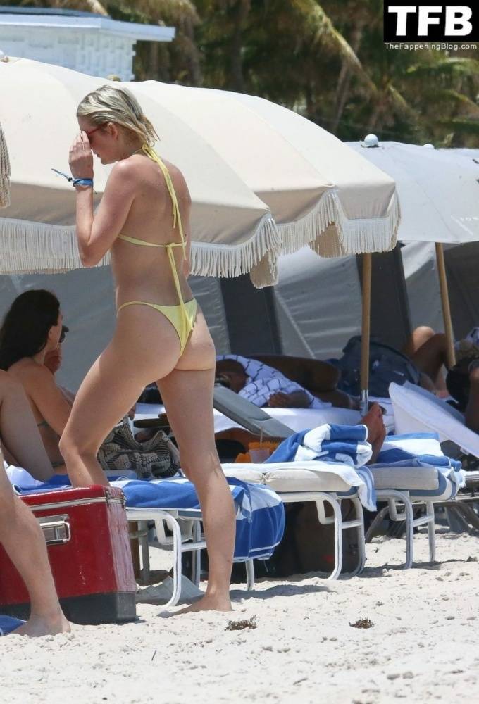 Allie Teilz Shows Off Her Sexy Figure in a Yellow Bikini - #25