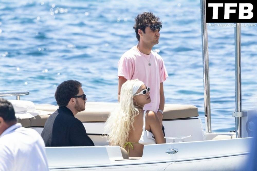 Kelsey Calemine Rocks a Yellow Bikini Aboard a Yacht on a Summer Break in Nerano - #22