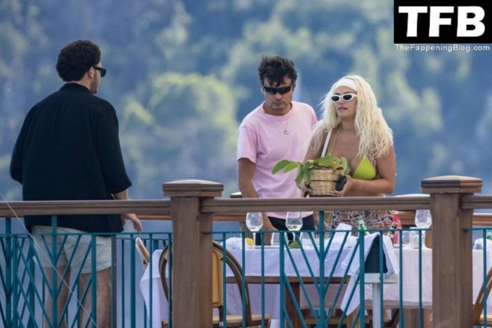 Kelsey Calemine Rocks a Yellow Bikini Aboard a Yacht on a Summer Break in Nerano - #28