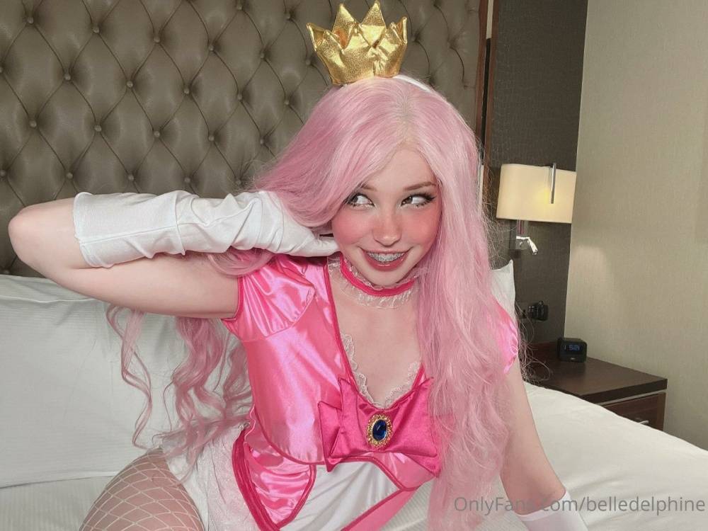 Belle Delphine Princess Peach Cosplay Onlyfans Set Leaked - #23