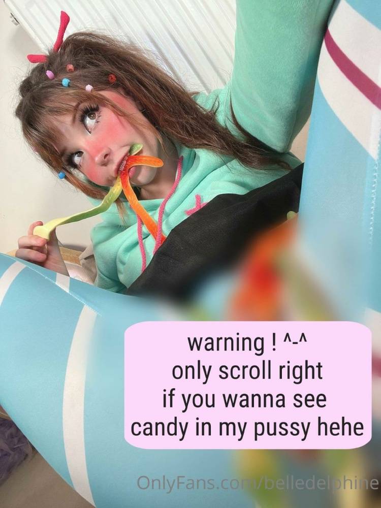 Belle Delphine Candy In Pussy Vanellope Onlyfans Set Leaked - #18