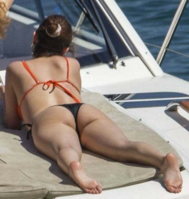 Selena Gomez Thong Bikini Boat Set Leaked - #1