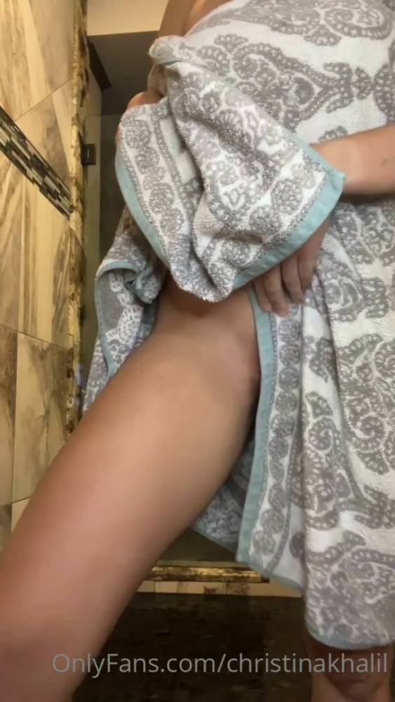 Christina Khalil Anal Dildo Shower September Onlyfans Livestream Leaked - #9