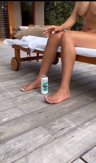 Mia Khalifa Topless Outdoor Feet Tease Video Leaked - #3