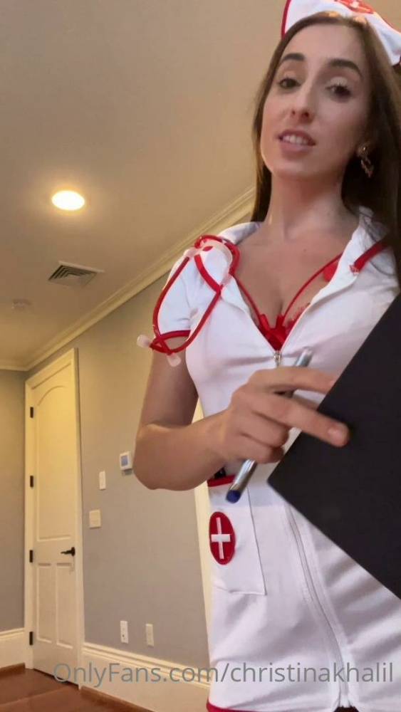 Christina Khalil Naughty Nurse PPV Onlyfans Video Leaked - #3