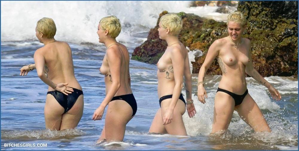 Miley Cyrus Nude Celebrity Tits Photos - #15