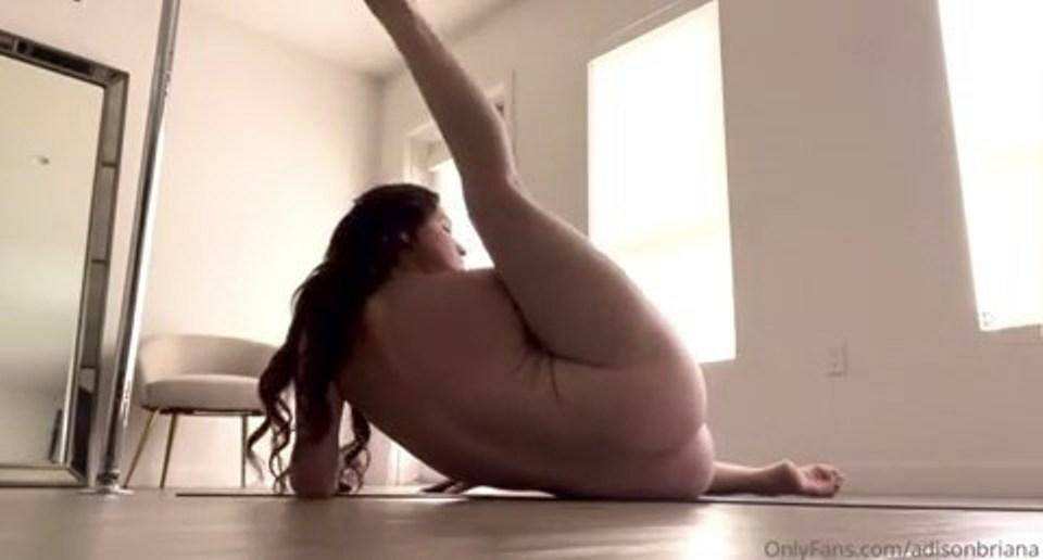 Adison Briana Nude Yoga Stretching Onlyfans Video Leaked - #10