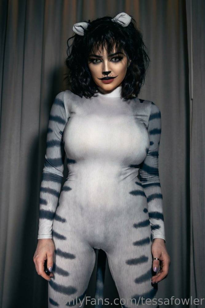 Tessa Fowler Nude Cat Suit Strip OnlyFans Set Leaked - #28