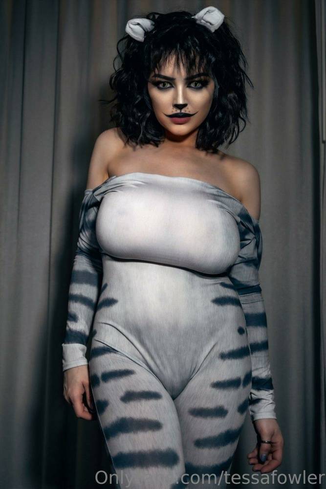 Tessa Fowler Nude Cat Suit Strip OnlyFans Set Leaked - #4