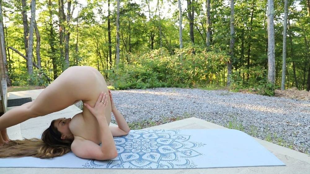 Abby Opel Outdoor Yoga Stretching Onlyfans Video Leaked - #12