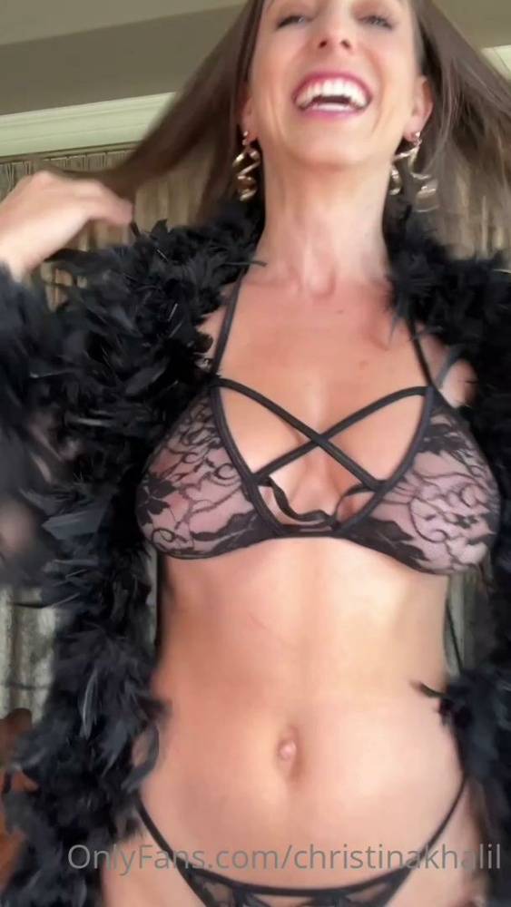 Christina Khalil See-Through Robe Lingerie Onlyfans Video Leaked - #7