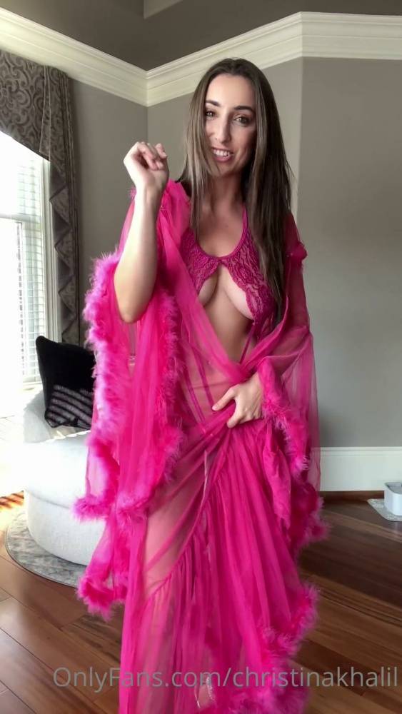 Christina Khalil Gifted Pink Lingerie Onlyfans Set Leaked - #13
