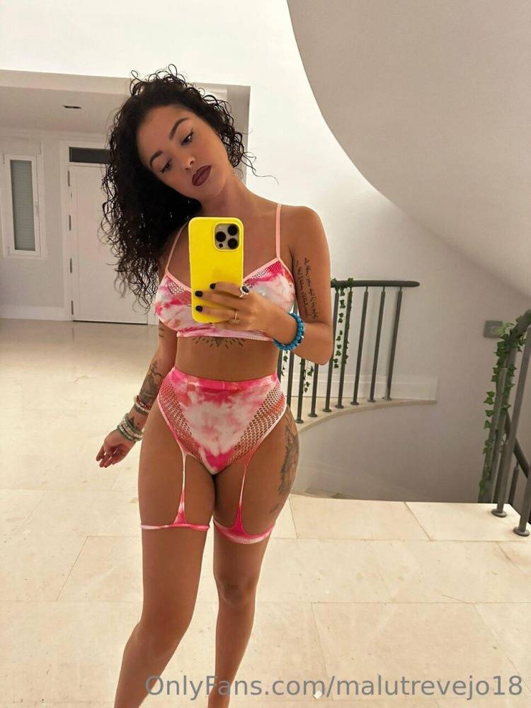 Malu Trevejo Lingerie Bodysuit Mirror Selfies Onlyfans Set Leaked - #10
