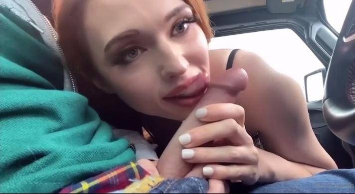 Amouranth Nude Public Car Blowjob PPV Onlyfans Video Leaked - #13