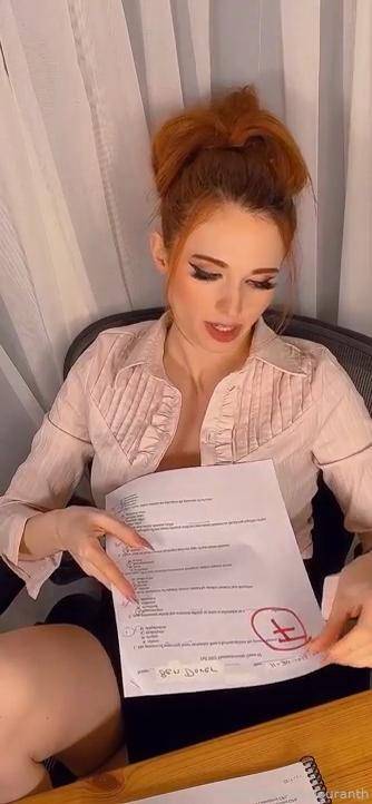 Amouranth Nude Slutty Secretary Doggystyle Onlyfans Video Leaked - #12