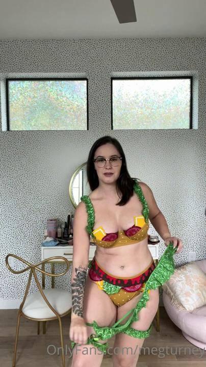 Meg Turney Cheeseburger Lingerie Try On Onlyfans Video Leaked - #5