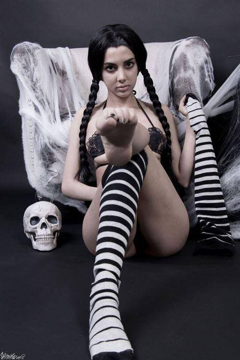 Susu Sexy Wednesday Addams Family Cosplay Fansly Set Leaked - #5