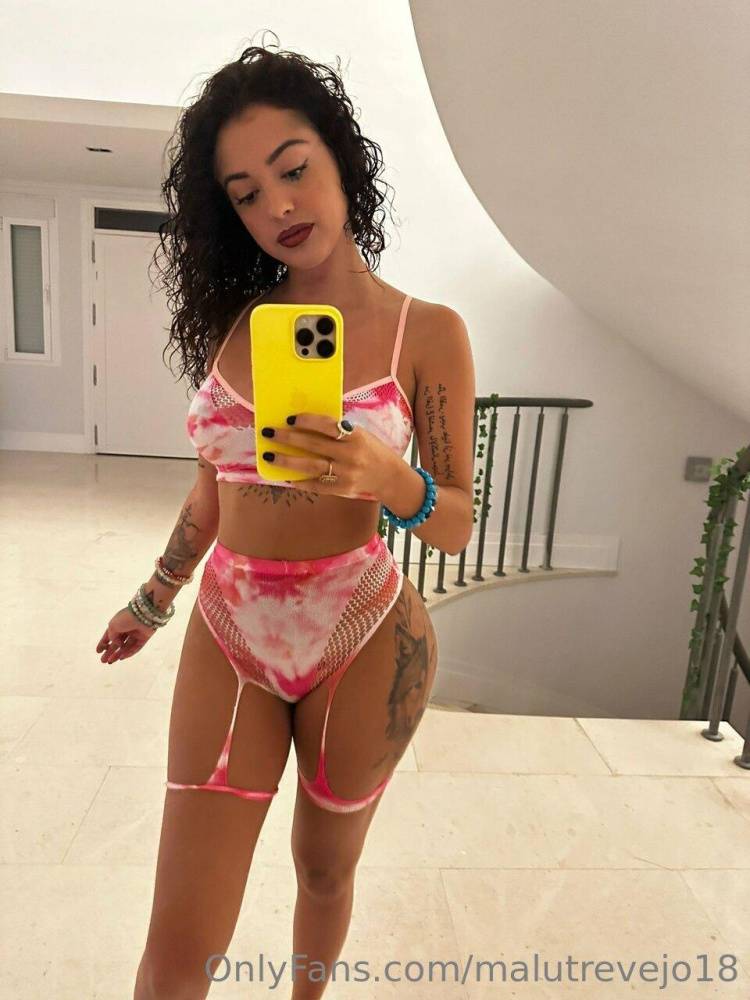 Malu Trevejo Lingerie Bodysuit Mirror Selfies Onlyfans Set Leaked - #14