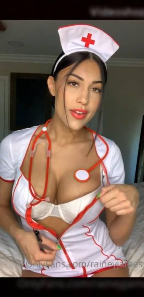 Full Video : Rainey James Nude Nurse Cosplay Cumshot OnlyFans - #3