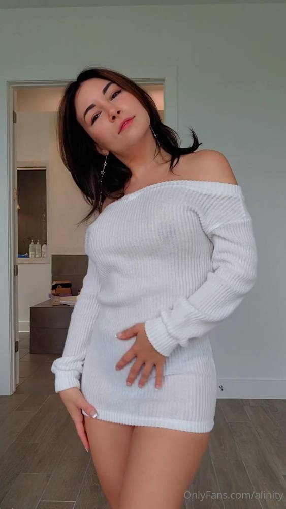 Full Video : Alinity Nude Nipple See-Through Dress Onlyfans - #8