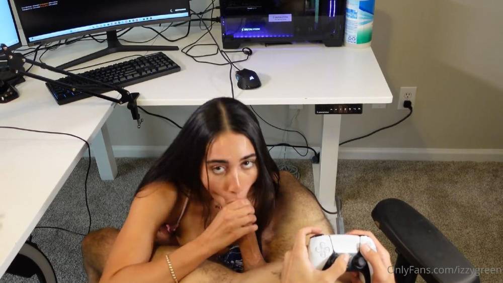 Full Video : Izzy Green Nude Video Game POV Blowjob OnlyFans - #15