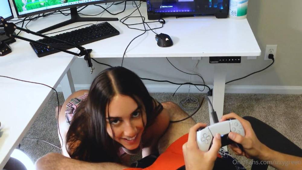 Full Video : Izzy Green Nude Video Game POV Blowjob OnlyFans - #9