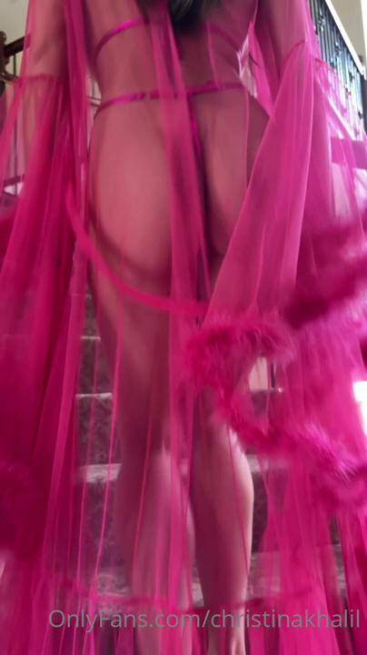 Christina Khalil Pink Micro Bikini PPV Onlyfans Video Leaked - #7