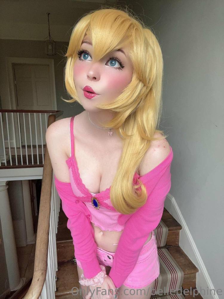 Belle Delphine Nude Princess Peach Cosplay Onlyfans Set Leaked - #16