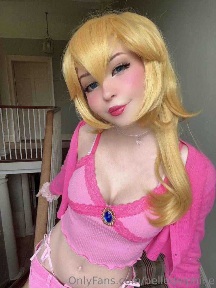 Belle Delphine Nude Princess Peach Cosplay Onlyfans Set Leaked - #29